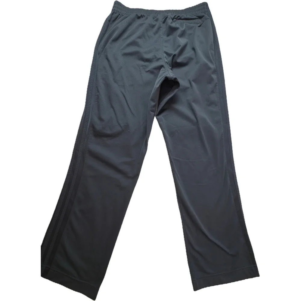 adidas Track Pants Mens Medium Gray Polyester Athletic EUC